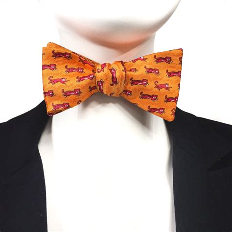 hermes orange bow tie|hermes bow ties for men.